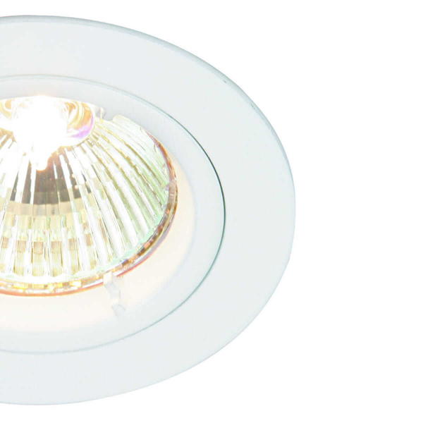 Okrągła lampa sufitowa Cast 52331 Saxby downlight biała
