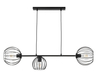 Zwis na listwie Madam 32370 czarna lampa wisząca metalowe pręty