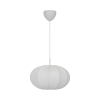 Okrągła lampa wisząca do salonu AERON 2312153001 nad stół biały OUTLET