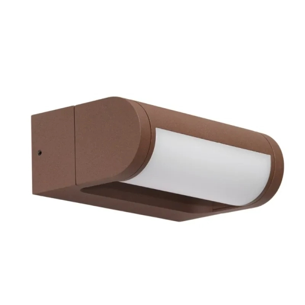 Brązowa lampa ścienna FRAME AZ6635 1xLED 12W 3000K IP65 na elewację