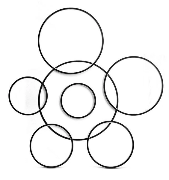 Okrągły plafon dekoracyjny 443 Domeno LED 140W 3000K-6000K czarny