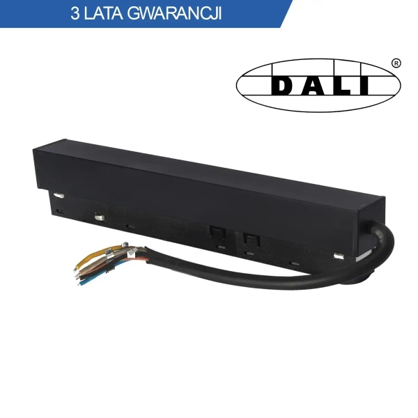 Zasilacz do szyn magnetycznych DALI 1398 200W 48V podłużny czarny