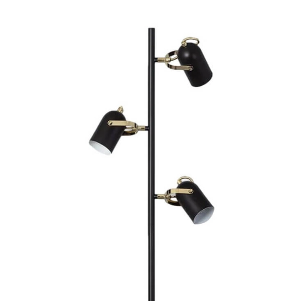 Potrójna lampa podłogowa Retro ABR-RRC-C-3XE14 Abruzzo metal czarny
