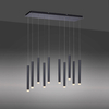 Zawieszana lampa nad wyspę BRUNO 15206-18 LED 52W 3000K sople czarny