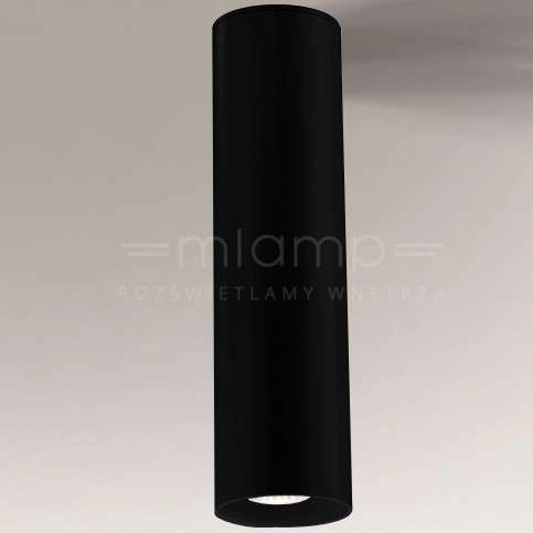 Sufitowa LAMPA okrągła KOBE 1172 Shilo natynkowy downlight metalowa tuba czarna
