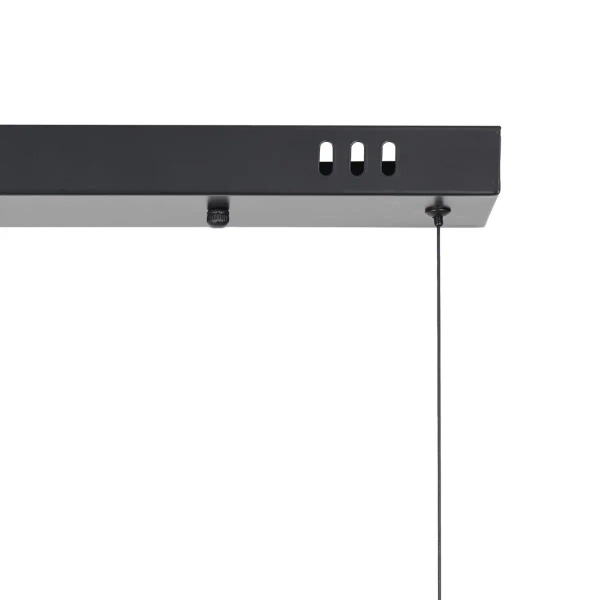 Lampa wisząca geometryczna BLAKE ST-MD1026 czarna szklana metalowa LED 24W 3000K nad stół