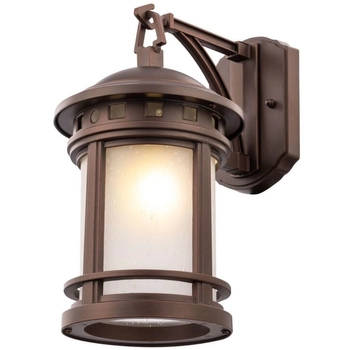 Kinkiet ścienny ogrodowy Salamanca O031WL-01BR lampion brązowy