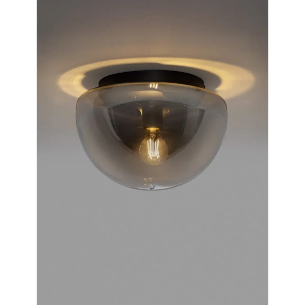 Sufitowa lampa szklana NUNLENA LE45189 na korytarz czarna