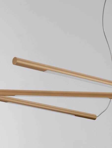 Nowoczesna lampa wisząca BELL LE42729 LED 30W 3000K salonowa nad stół złota