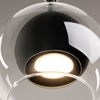 Lampa wisząca Ros MOD227PL-01B Maytoni bubbles czarna przezroczysta
