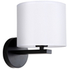 Kinkiet LAMPA ścienna CECINA LP-114/1W WH abażurowa OPRAWA loftowa biała czarna OUTLET
