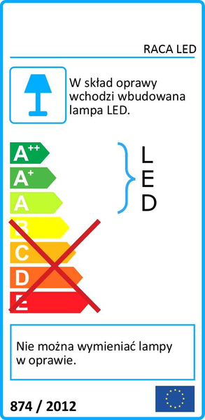 Kinkiet LAMPA ścienna RACA LED 5W 4000K 00024 Ideus przyścienna OPRAWA kostka cube czarna