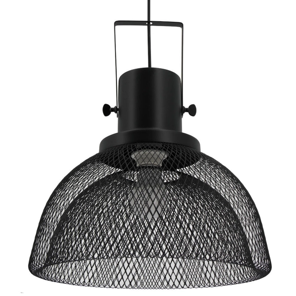 Loftowa LAMPA wisząca 9906/1 ZWIS - 01 Elem metalowa OPRAWA druciana ZWIS siatka czarna