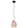 Okrągła lampa zwieszana NINJA 44415/16/66 Lucide różowy czarny