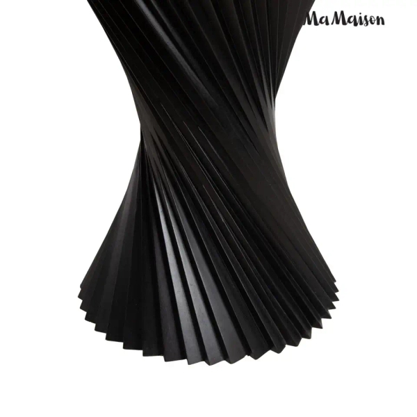 Stół TANGO MM001501100411 czarny drewniany dekor marmuru 120cm