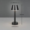 Dotykowa lampka stołowa VIDAL R54991132 LED 1,5W 3000K IP44 czarna
