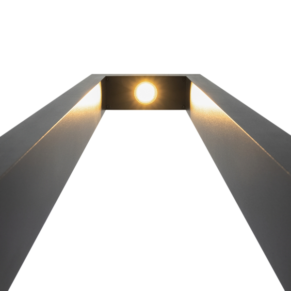Słupek ogrodowy Bonn O425FL-L25GF Maytoni LED 25W 3000K IP65 ramka grafit