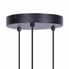 Wisząca lampa Falcon K-4932 3-punktowy żyrandol czarny