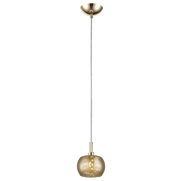 Lampa salonowa wisząca Crystal P0076-01A-F7HF Zumaline kryształowa złota