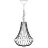 Pałacowa lampa wisząca Granso 107550 salonowa na łańcuchu chrom