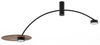 Lampa sufitowa Heft 10356 na wysięgniku czarna drewniana