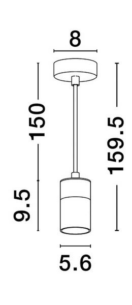 Nowoczesna lampa wisząca Cayes okrągły zwis czarny złoty