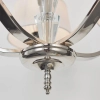 Lampa wisząca z abażurkami Fiennes FIENNES-5NI na łańcuchu chrom biały