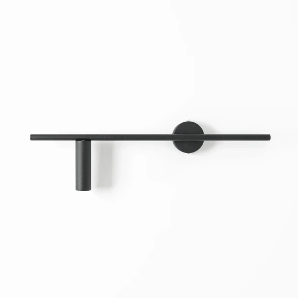 Czarna lampa ścienna Trevo 1104C1 nowoczesny kinkiet ścienny