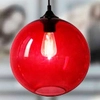 LAMPA wisząca EDISON 31-21410 Candellux szklana OPRAWA retro ZWIS kula ball czerwona