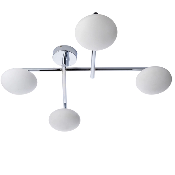 Łazienkowa lampa sufitowa L&-195008 Light& kule szklane IP44 chrom