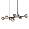 Modernistyczna LAMPA wisząca ERIMIDA PND-2244-8A-BL Italux loftowy ZWIS szklane kule zwis czarny