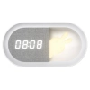 Dziecięca lampka nocna z budzikiem Bunny 328151 LED 1,2W 3000K biała szara