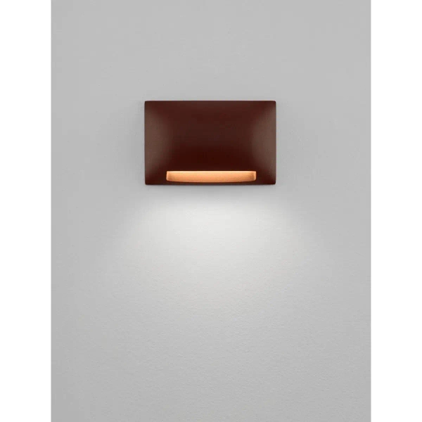 Zewnętrzny kinkiet ścienny PLASENA LE75301 LED 5W 3000K IP65 rdzawy