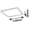 LAMPA plafon PAVEL 3429 Rabalux sufitowa OPRAWA kwadratowa LED 18W  4000K biurowa biała
