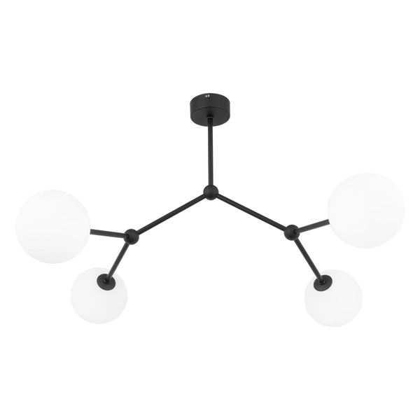 Lampa sufitowa szklane kule Fairy 4855 TK Lighting metalowa czarna biała