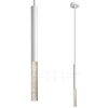 Lampa wisząca salonowa ONE P0461-01E-S8S8 LED 5W 3000K sopel kryształ biała