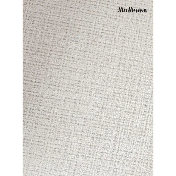 Tapicerowane krzesło LOGAN MM1501100300 białe z tkaniny do jadalni 45cm