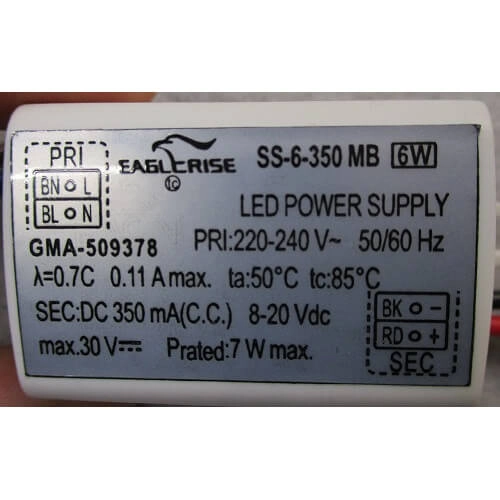 Kinkiet nad lustro Mattimo 283270132 LED 4W 3000K IP44 czarny biały