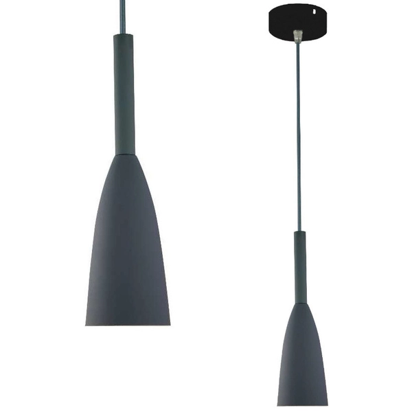 LAMPA wisząca SOLIN LP-181/1P GR Light Prestige hygge OPRAWA metalowa ZWIS sopel szary