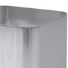Srebrny kinkiet do sypialni Izar metalowa lampa cube