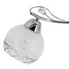 Sypialniana lampa szklana 2982/3 8C nad łóżko chrom