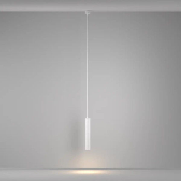 Minimalistyczna sufitowa lampa Calipso P106PL-01-GU10-W tuba biała
