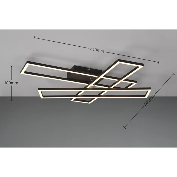 Plafon CORSO R64423132 czarny LED 36W 2700-6000K ściemnialny