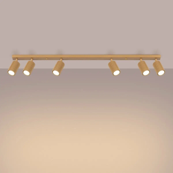 Sufitowa lampa z regulacją KARBON SL.1566 listwa metalowa złota
