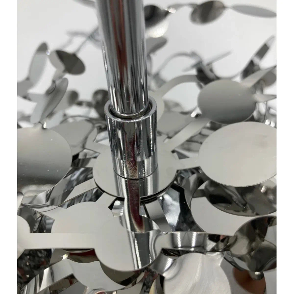 Wisząca lampa hampton Monetti ST-1675 CHROME Step ażurowa płatki chrom