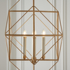 Świecznikowy żyrandol L&-180228 Light& geometryczny złoty