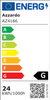 Łazienkowa lampa wpuszczana Slim AZ4166 LED 24W 4000K IP44 biała