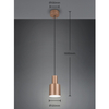 Lampa wisząca ELIOR DL165319400 Trio z regulacją walec brązowy