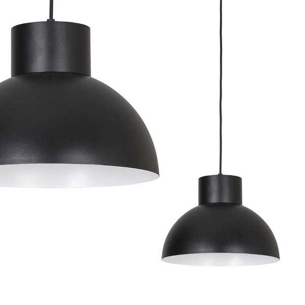 Industrialna LAMPA wisząca WORKS 6613 Nowodvorski metalowa OPRAWA kuchenna ZWIS high bay nad wyspę kopuła czarna