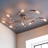 Wielopunktowa lampa sufitowa Hal 81610 retro miedziany cyna